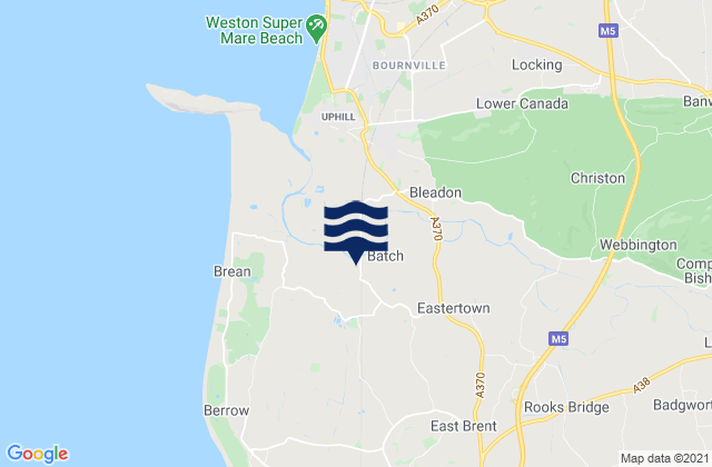 Mapa de mareas Bleadon, United Kingdom