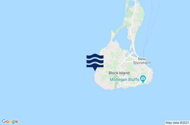 Mapa de mareas Block Island (West), United States