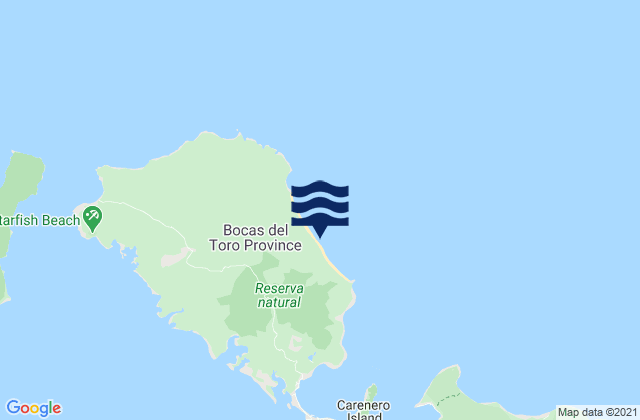Mapa de mareas Bluff, Panama
