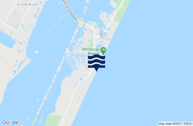 Mapa de mareas Bob Hall Pier, United States