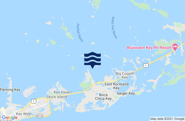 Mapa de mareas Boca Chica Key (Long Point), United States