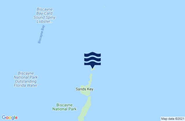 Mapa de mareas Boca Chita Key Biscayne Bay, United States