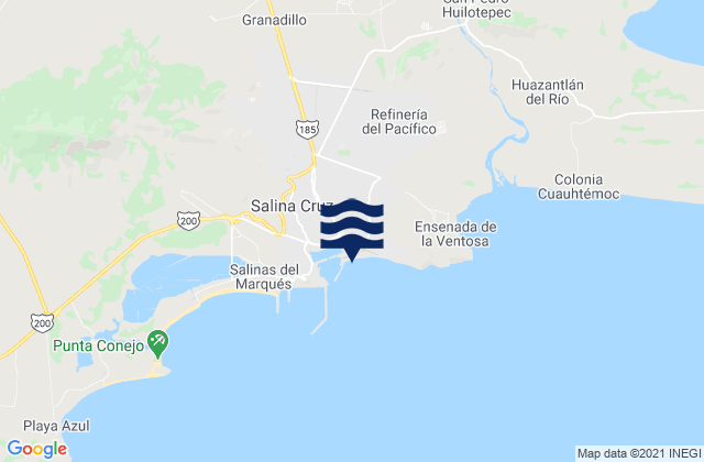 Mapa de mareas Boca De Santo Tomas, Mexico