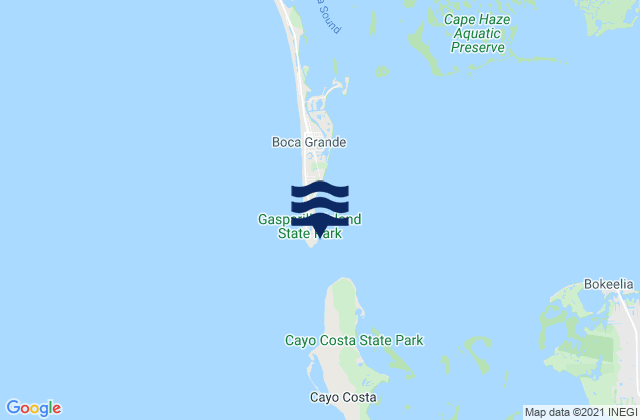 Mapa de mareas Boca Grande (Charlotte Harbor), United States