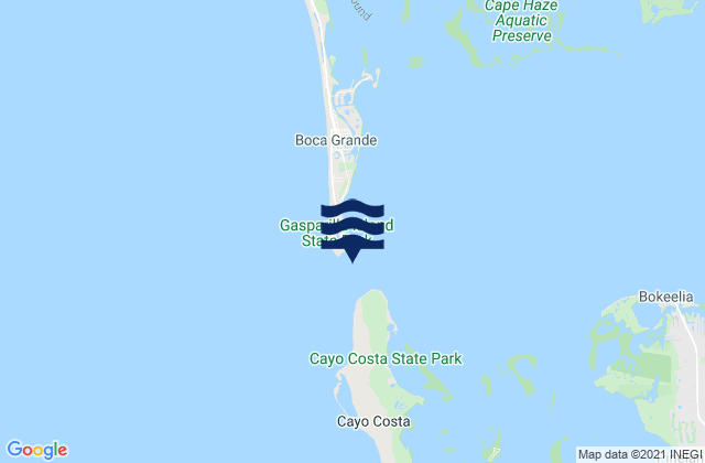 Mapa de mareas Boca Grande Pass Charlotte Harbor, United States