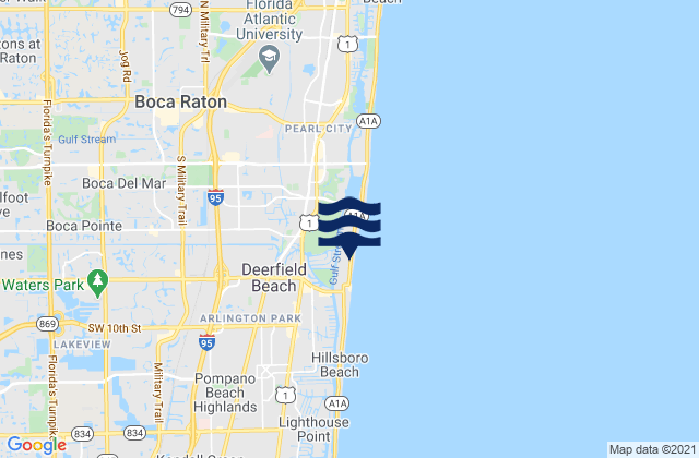 Mapa de mareas Boca Pointe, United States