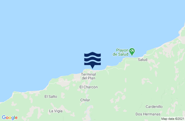 Mapa de mareas Boca de Río Indio, Panama
