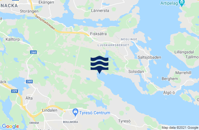 Mapa de mareas Bollmora, Sweden