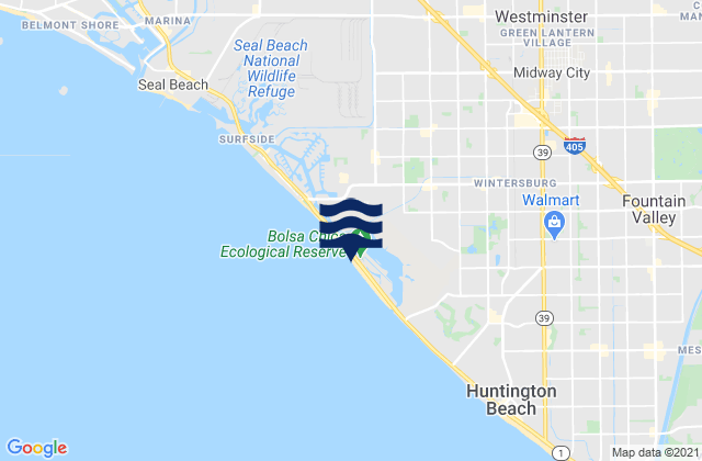 Mapa de mareas Bolsa Chica State Beach, United States