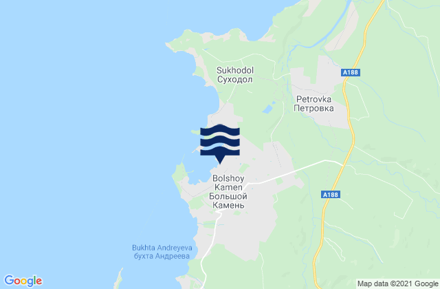 Mapa de mareas Bol’shoy Kamen’, Russia