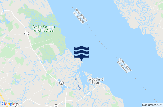 Mapa de mareas Bombay Hook, United States