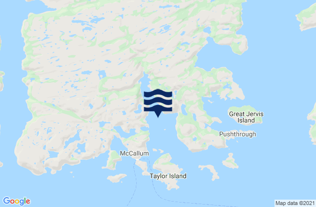 Mapa de mareas Bonne Bay, Canada