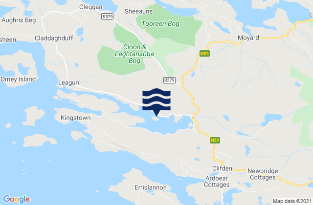 Mapa de mareas Boolard Island, Ireland