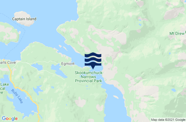 Mapa de mareas Boom Islet, Canada