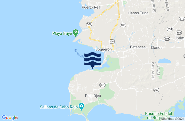 Mapa de mareas Boquerón Barrio, Puerto Rico