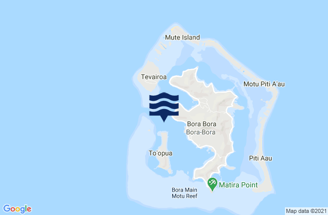 Mapa de mareas Borabora Island, French Polynesia