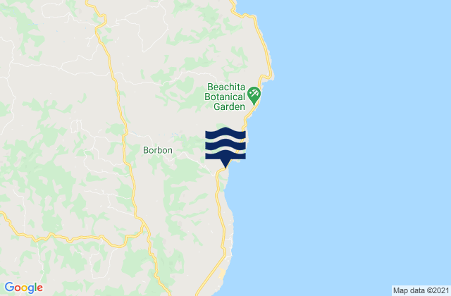 Mapa de mareas Borbon, Philippines