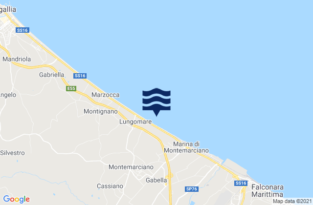 Mapa de mareas Borghetto, Italy