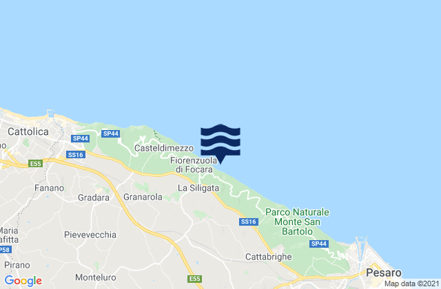 Mapa de mareas Borgo Santa Maria, Italy