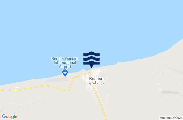 Mapa de mareas Bosaso, Somalia
