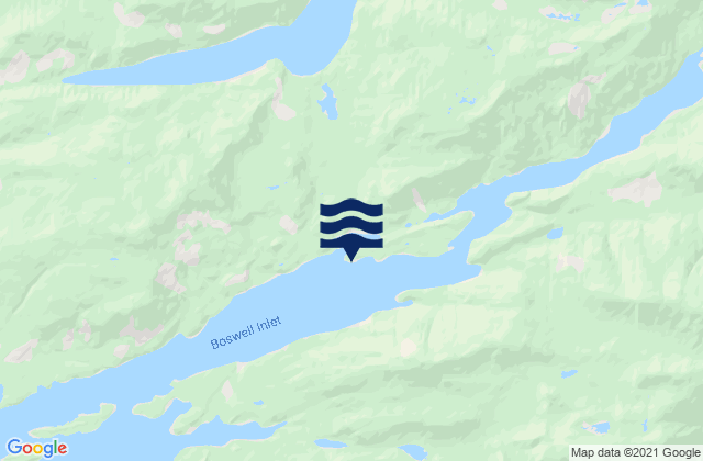 Mapa de mareas Boswell Inlet, Canada