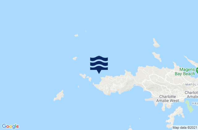 Mapa de mareas Botany Bay St. Thomas, U.S. Virgin Islands