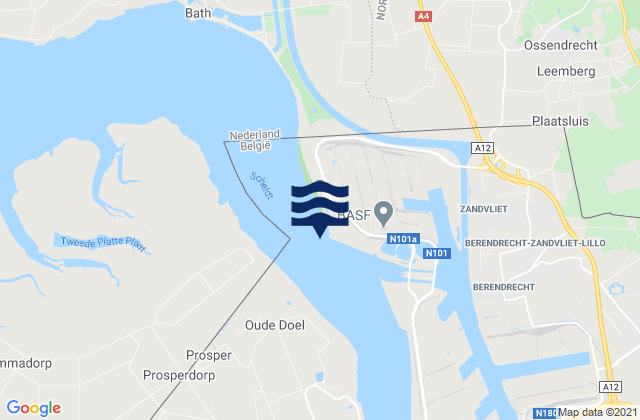 Mapa de mareas Boudewijnsluis, Belgium
