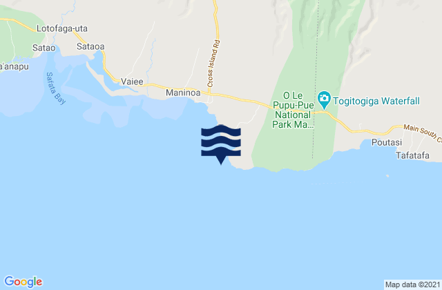 Mapa de mareas Boulders, Samoa