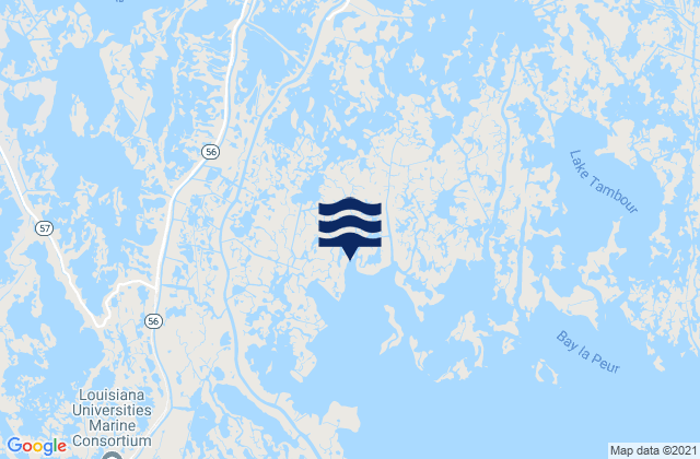 Mapa de mareas Bourg, United States