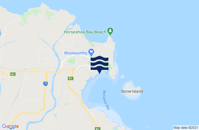 Mapa de mareas Bowen, Australia