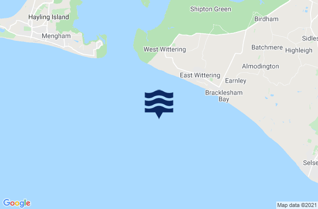 Mapa de mareas Bracklesham Bay, United Kingdom