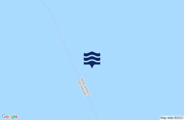 Mapa de mareas Brandywine Shoal Light Bay, United States