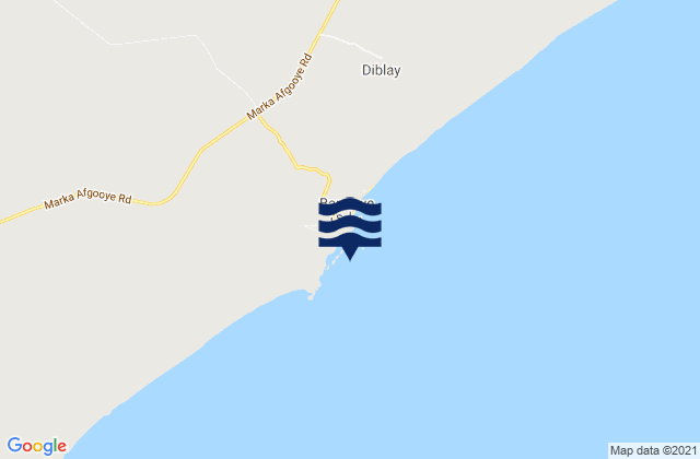 Mapa de mareas Brava, Somalia