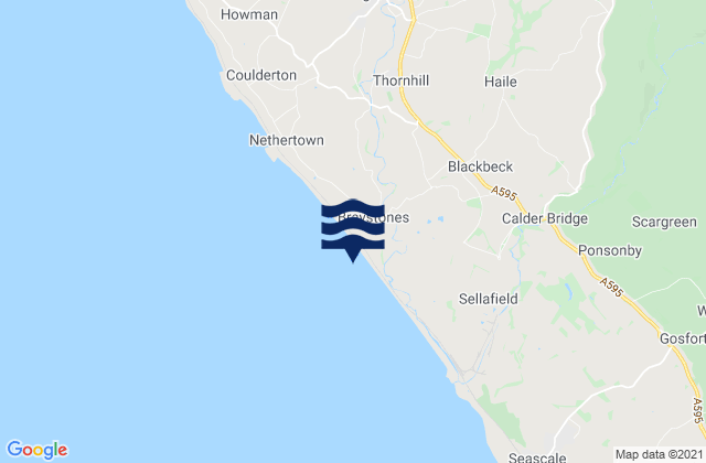 Mapa de mareas Braystones Beach, United Kingdom