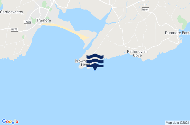 Mapa de mareas Brazen Head, Ireland