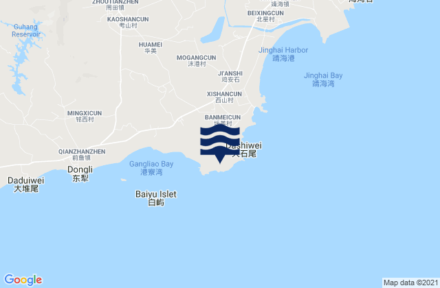 Mapa de mareas Breaker Point, China