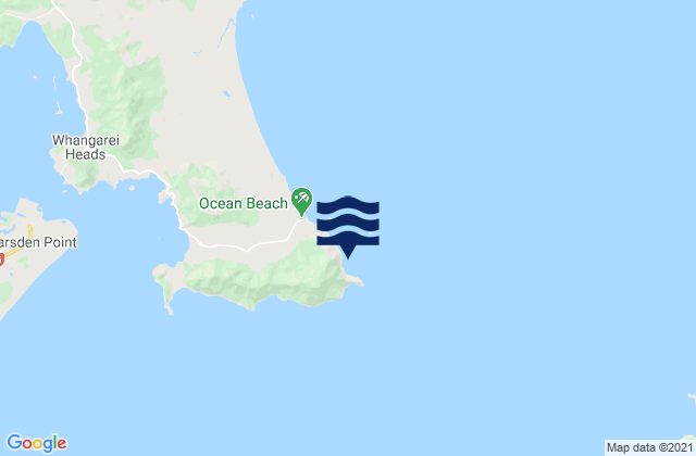 Mapa de mareas Bream Head, New Zealand