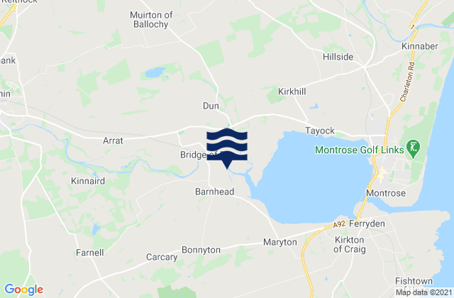 Mapa de mareas Brechin, United Kingdom