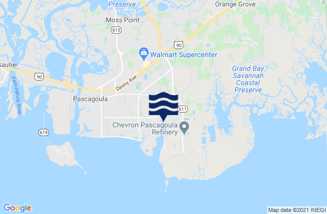 Mapa de mareas Brewer Point, United States