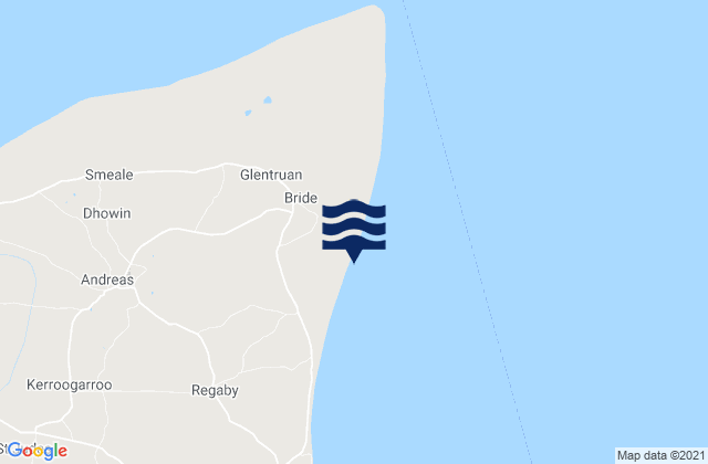 Mapa de mareas Bride, Isle of Man