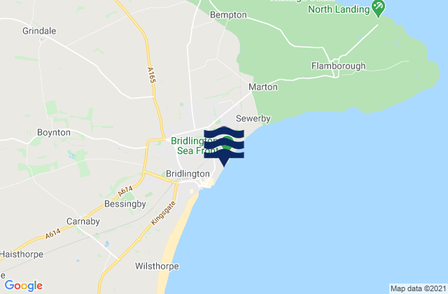 Mapa de mareas Bridlington Beach, United Kingdom