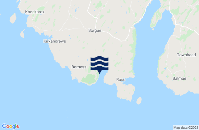 Mapa de mareas Brighouse Bay, United Kingdom
