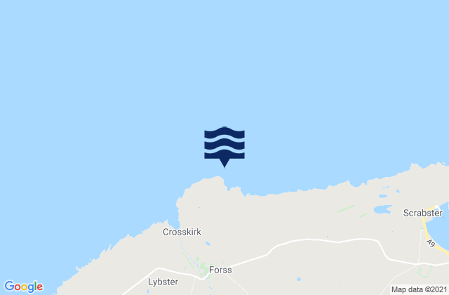 Mapa de mareas Brimms Ness - The Point, United Kingdom