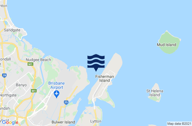 Mapa de mareas Brisbane Bar, Australia