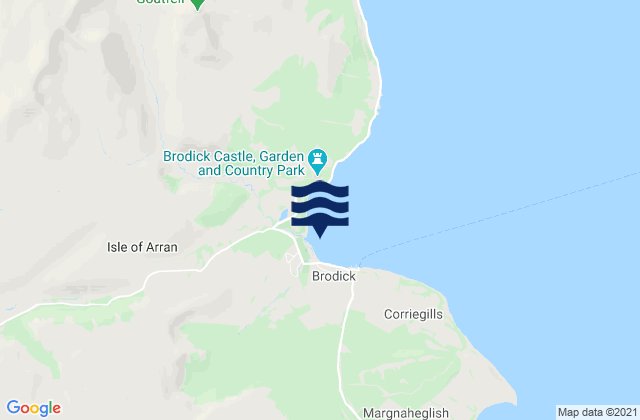 Mapa de mareas Brodick Bay Beach, United Kingdom