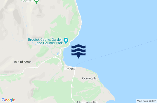 Mapa de mareas Brodick Bay, United Kingdom