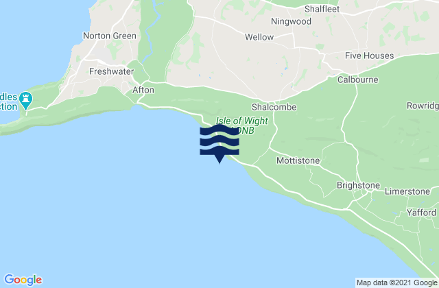 Mapa de mareas Brook Bay Beach, United Kingdom