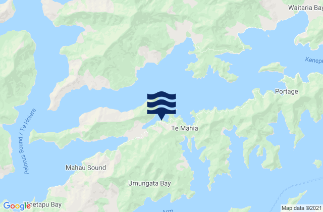 Mapa de mareas Broughton Bay, New Zealand