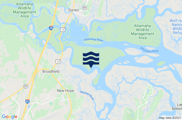 Mapa de mareas Broughton Island (south), United States