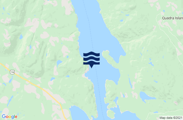 Mapa de mareas Brown Bay, Canada
